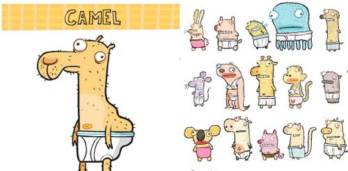 animales Animales prácticamente desnudos, el arte de Noah . Z. Jones