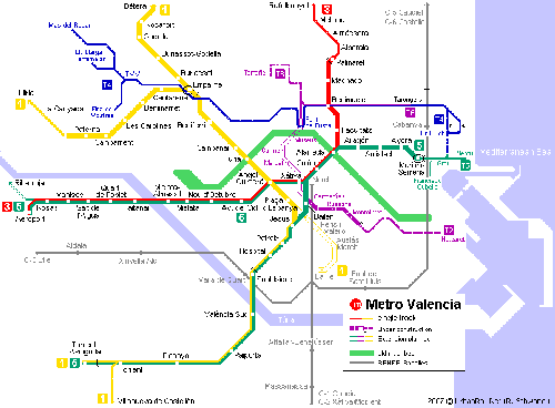 UrbanRail, cientos de mapas de metro de todo el mundo valencia map UrbanRail, cientos de mapas de metro de todo el mundo