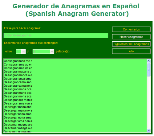 anagrama