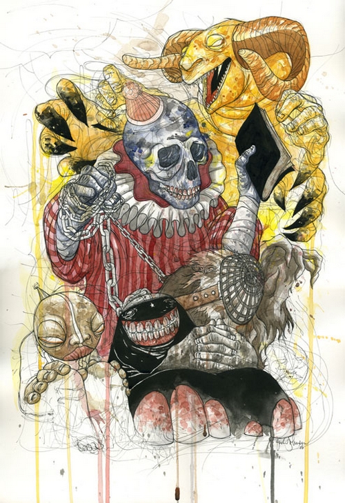 freak show Zach Johnsen y su arte