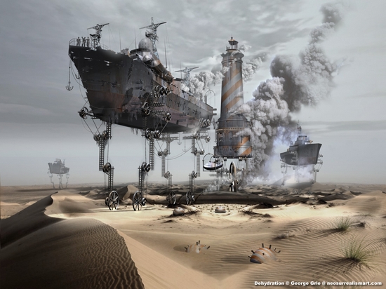 253d art dehydrationb Paisajes imposibles de Neorrealismart
