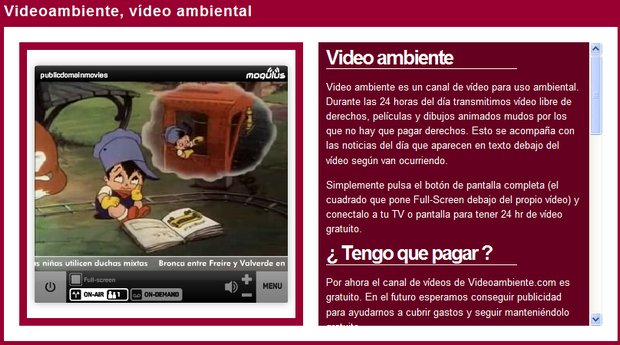 Lanzamiento de VideoAmbiente.com, vídeo ambiental para negocios y comercios video ambiente