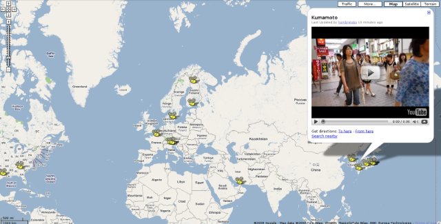 Viendo gente pasar, 17 ciudades en un mapa con gente pasando por delante de la cámara peoplewatching Viendo gente pasar, 17 ciudades en un mapa con gente pasando por delante de la cámara