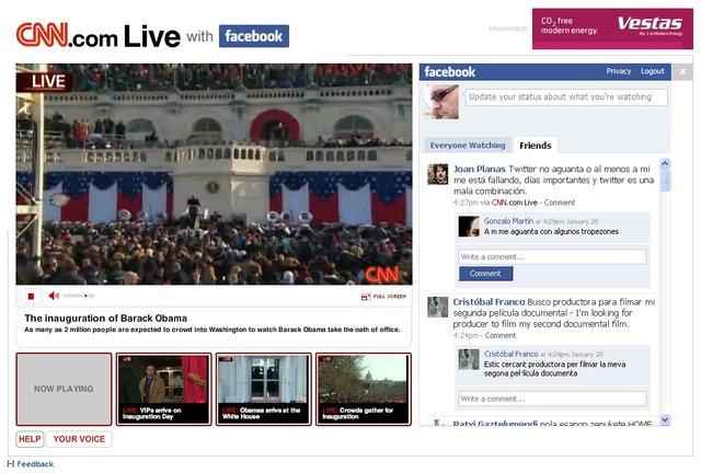 CNN transmite a Obama en directo en la web mientras te permite chatear via Facebook moz screenshot3 CNN transmite a Obama en directo en la web mientras te permite chatear via Facebook