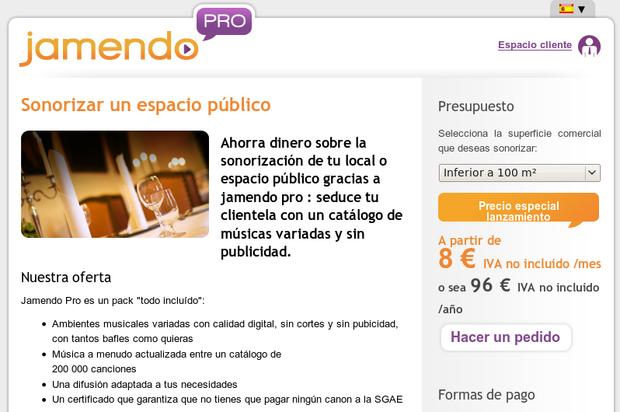 moz screenshot1 Jamendo PRO, música para tu local sin pagar a la SGAE