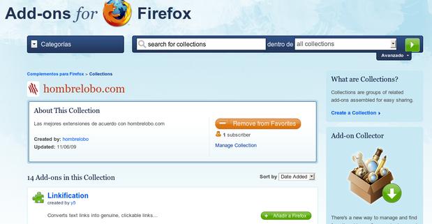 moz screenshot2 Extensiones de Firefox, la colección de hombrelobo