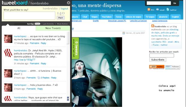 Tweeterboard, integra un chat con twitter en tu página moz screenshot6 Tweeterboard, integra un chat con twitter en tu página