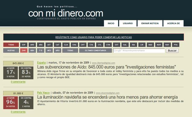 Conmidinero, en que se gastan nuestros impuestos moz screenshot10 Conmidinero, en que se gastan nuestros impuestos