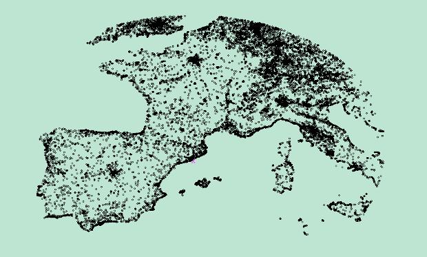 moz screenshot2 Mapa de Europa dibujado en base a las coordenadas de los hoteles