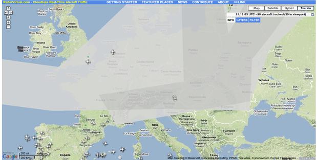 La nube volcánica de cenizas sobre Europa en tiempo real moz screenshot3 La nube volcánica de cenizas sobre Europa en tiempo real