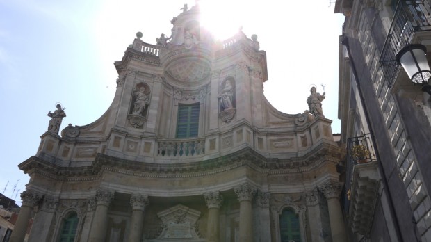 La Plaza del Duomo en Catania